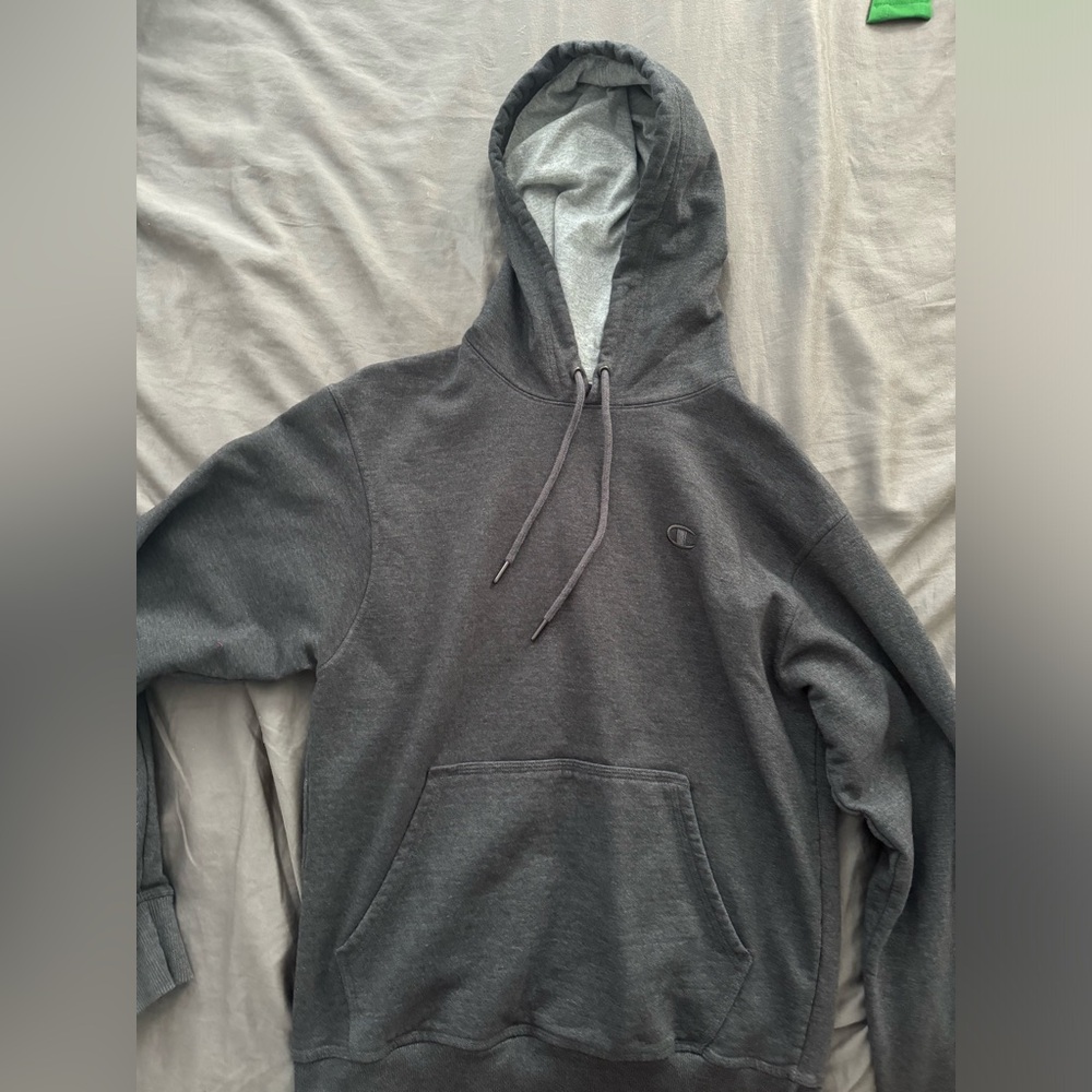 Grey Champion hoodie size small
